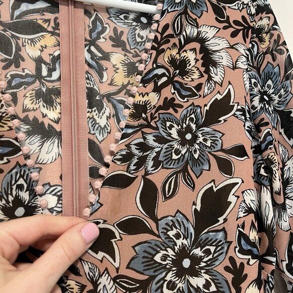 For Love & Lemons Grace Maxi Dress in Nude Floral Size Small - Picture 11 of 16